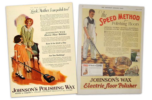 1926 Wax Polishing Ads