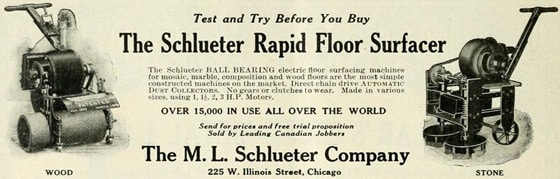 July-1915 vintage floor sander ad