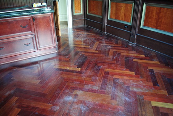 Hardwood Floors After a Clean, Screen and Recoat