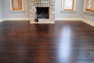 Spice Brown Stained and Fumed Floor
