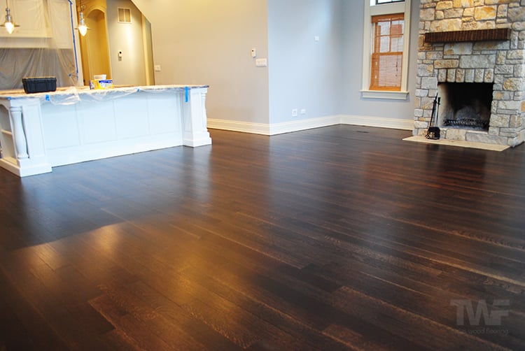 Spice Brown Stained and Fumed Floor