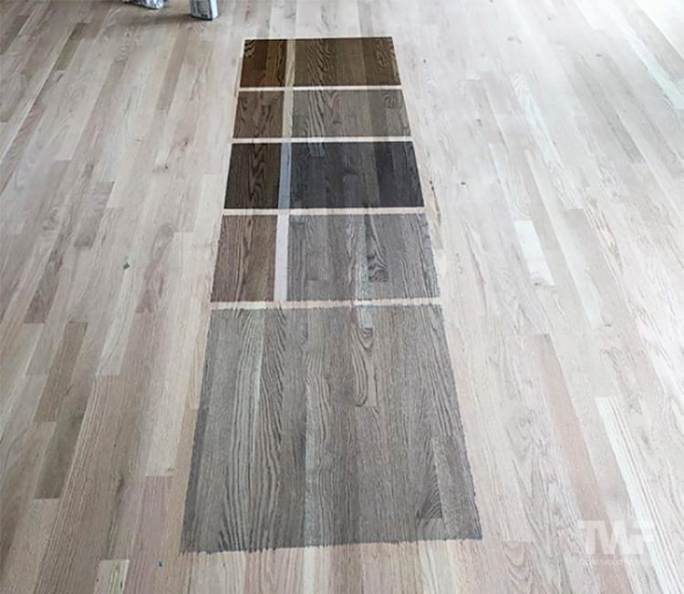 How To Decide On A Final Stain Color, Hardwood Floor Stain Color Samples