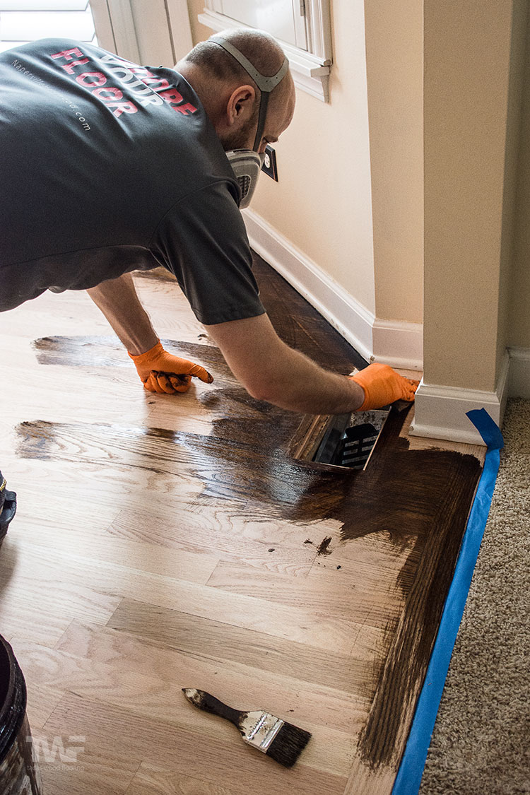 Hardwood Floors A Dark Color, Oak Hardwood Floor Finishes