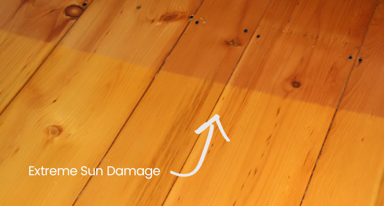 Sunlight Uv And Fading Hardwood Floors, Do Rubber Backed Rugs Discolor Hardwood Floors