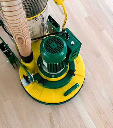 TRIO Planetary sander being used