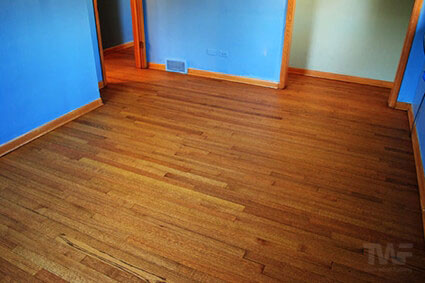 Hardwax Oil hardwood floor in bedroom