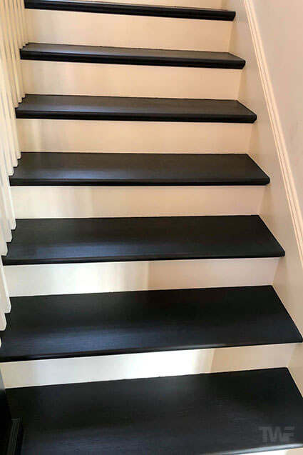 Stairs with black Rubio monocoat