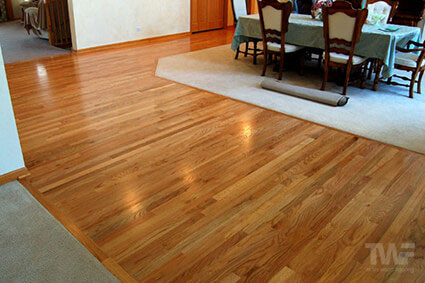Plainfield Il red oak hardwood floor